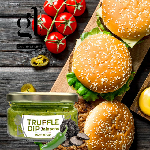 6.7 oz GL Truffle GOURMET LINE Jalapeno Truffle Dip, Gourmet Flavor Fusion, - Spicy Gourmet Dip for Chips, Tacos