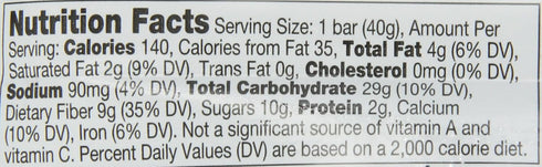 1.4 Oz, 16/box Fiber One Chewy Bars, Oats And Chocolate