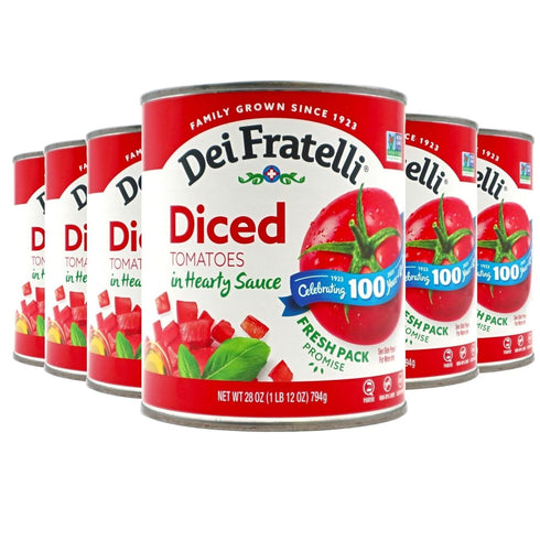 Dei Fratelli Diced Tomatoes in Hearty Sauce (28 oz. cans; 6 pack)
