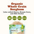 3 Food to Live Organic Italian White Whole Grain Sorghum, Pounds Non-GMO White Groats. Raw Milo Seeds. Vegan, Bulk