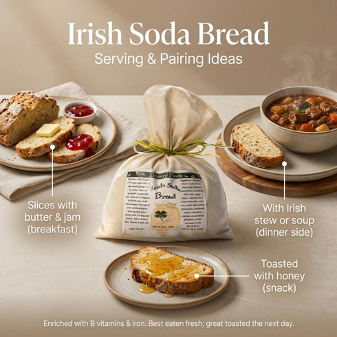 Bounty Foods 23 oz 2 Pack Irish Soda Bread Mix Handcrafted in Montana, Traditional Recipe, Rustic Artisan Quick Bread