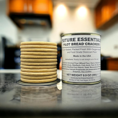30-Year #2.5 12 Pack 2 Future Essentials Sailor Pilot Bread Survival Crackers Shelf Life Ready to Eat Hardtack Biscuits