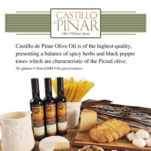 1 500ml 1 150ml Castillo de Pinar First Cold Pressed ORG Extra Virgin Olive Oil Picual Single-Variety Thyme Balsamic