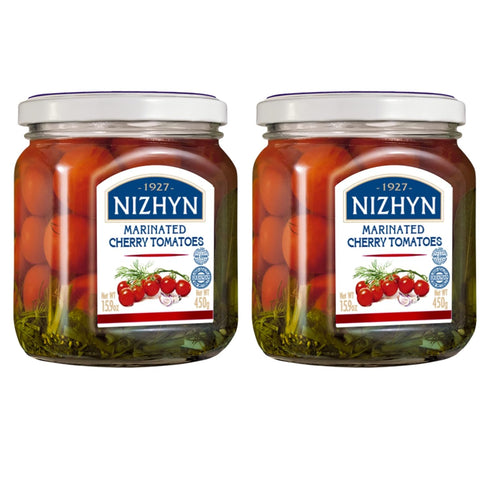 Nezhin Marinated Cherry Tomatoes, Made from Fresh, No Preservatives Added 450gr/15.9oz Pack