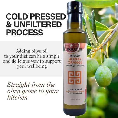 Blood Orange Infused Extra Virgin Olive Oil - Gourmet Flavor Enhancer