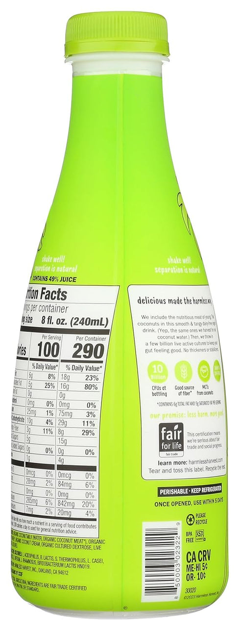 Harmless 24 Oz, 1.5 (pack 1) Harvest Dairy-Free Drinkable Yogurt - Unsweetened, Fl pound