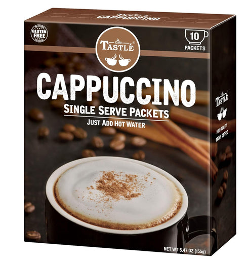 Caf TASTL 30 Cafe Tastle Cappuccino, Vanilla Latte, Caramel Macchiato, Piece Assortment
