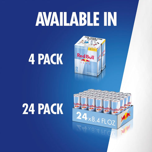 8.4 Oz, 24 Count Red Bull Energy Drink, Total Zero, Fl