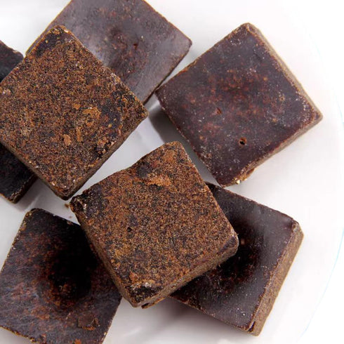 Aandiso 8.81 Oz 250g Black Sugar Cubes Chinese Traditional - Handmade Sugarcane Dark Black Sugars For Tea And Coffee