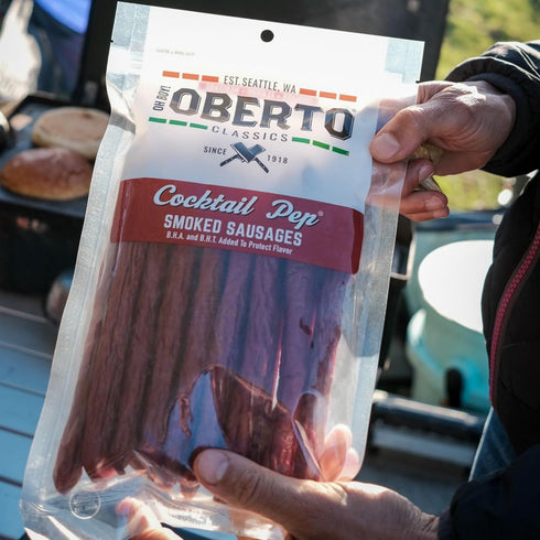 12 Oh Boy! Oberto Classics Cocktail Pep Smoked Sausages, Ounce