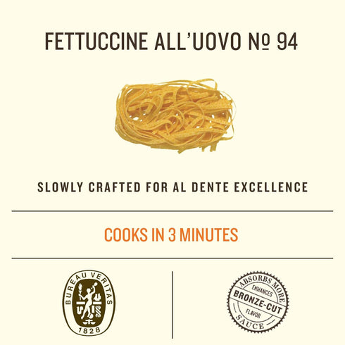 Rummo N.94 8.82 (Pack 1) Fettuccine Pasta - Fettuccine Pasta Noodles, Dry Pasta, Curly Noodles, Egg Noodles, Italian