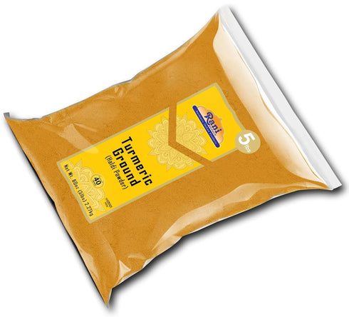 80oz (5lbs) 2.27kg 100% Rani Turmeric (Haldi) Root Powder Spice, (High Curcumin Content) Bulk ~ All Natural | Pure