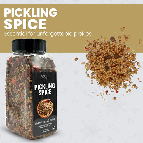10.5 oz Fresh Finest Pickling Spice Pickling Spice Mix for Canning Pickles Premium Mixed Spices with Intense Flavors
