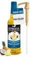 Syruvia Sugar Free Pina Colada Syrup, Flavored Syrup for Cocktails, Drinks, Lemonades,