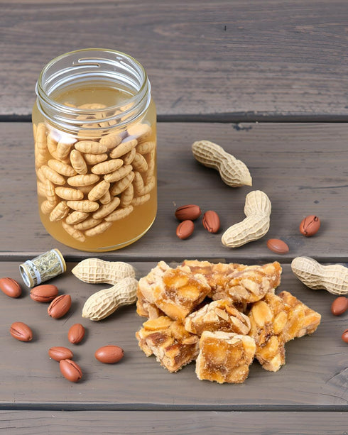 (2 Old Fashioned Peanut Squares by Nuts to You | Peanut Crunch with Delightful Crunch & All Natural Ingredients | Sweet