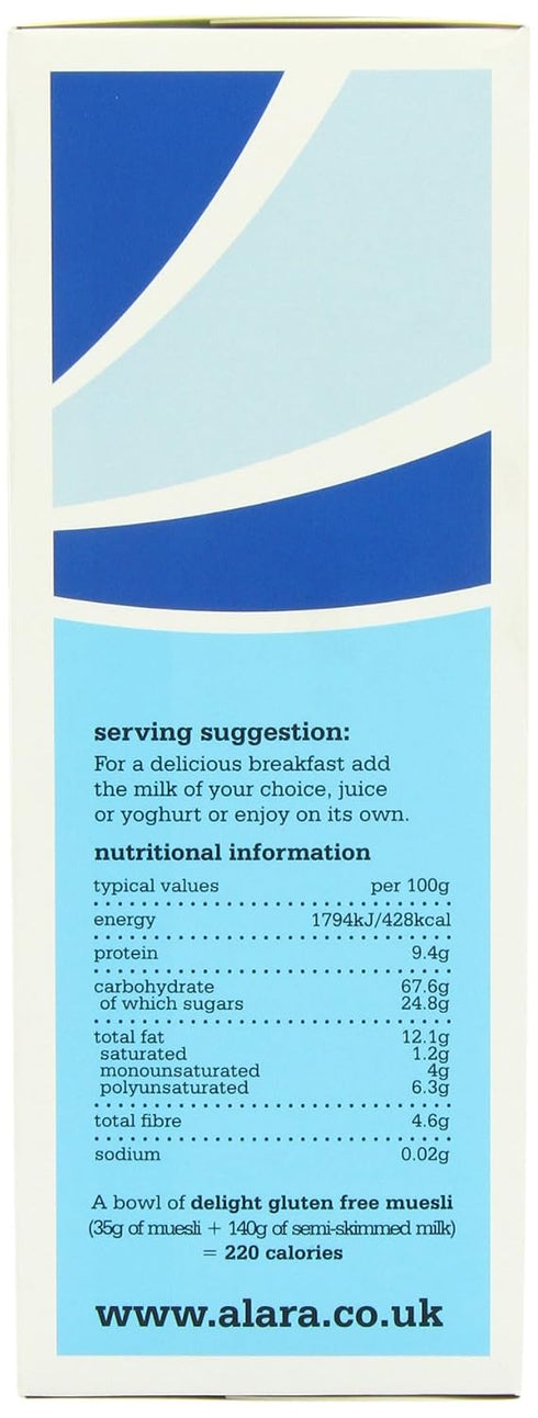 Alara 250g-3 Pack Delight Org GF Muesli