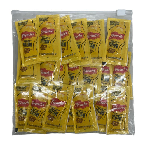 Packets (7g) 50 Count Packs 8 8 inch Mustard - Gift Assortment - Single Serve - Mustard Condiment with x Chronos Food