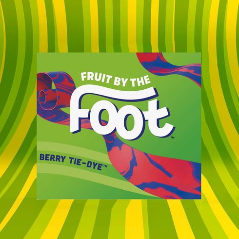 4.5 oz, 6 (Pack 8) Fruit by the Foot Fruit Flavored Snacks, Berry Tie-Dye, ct