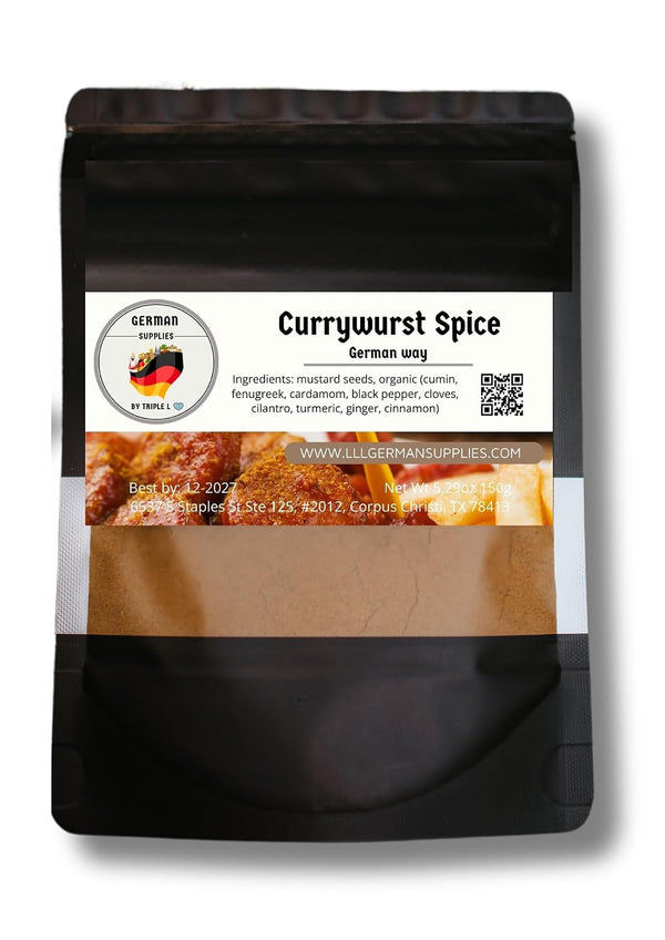 Generic German Curry Spice Powder 150g (5.3 oz) Currywurst Seasoning - Mild German