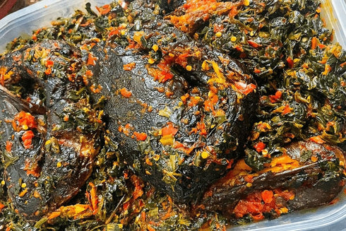 Generic 1.09LB 10 5LB 1 Smoked Dry Catfish | Pieces | With No Heads WITH Authentic Pounded Yam Iyan Instant | BAG