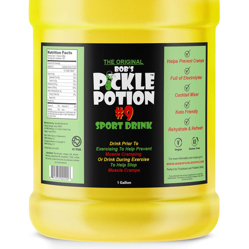 #9 Bob's Pickle Potion Dill Juice - Sports Drink (Gallon)