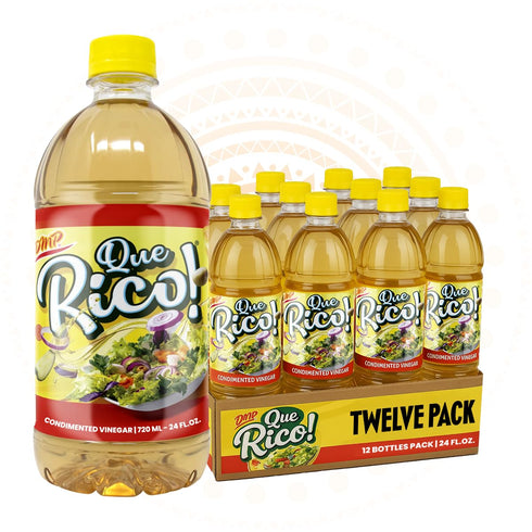 De Mi Pais Seasoned Vinegar Que Rico! Perfect Pantry Staple for Enhancing