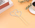 Two Hearts One Love Rhinestone Wedding Cake Topper, Silver, Gift Boxed by LOVENJOY