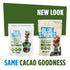 70% 5g 3.5 OZ Blue Stripes - Chocolate Covered Cacao Beans, Hazelnut Butter, Cacao, No Refined Sugar, Gluten Free