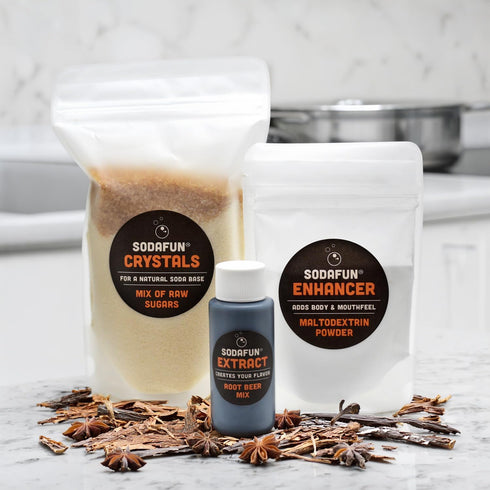 1 SodaFun - Make Classic Root Beer Soda at Home - Complete Starter Kit, Equipment and Supplies - Makes Gallon