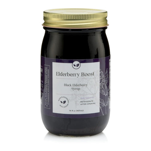 Elderberry Boost Elderberry Syrup Made with Organic Elderberries & Raw Honey | All-Natural Immune