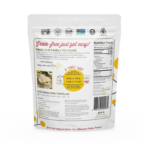 1-to-1 1 lb Otto's Naturals Multi-Purpose Cassava Flour, Non-GMO, Gluten-Free, Grain, Nut and Gum-Free, Wheat