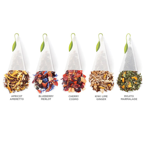 Tea Forte Herbal Retreat Organic Caffeine Free Premium Herbal Tea Gift Set, 10 Handcrafted Pyramid Infusers