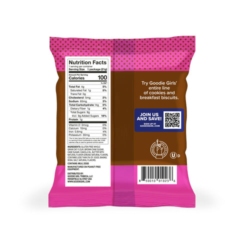Pack 24 Goodie Girl Snack Variety Magical Animal Crackers, Mini Chocolate Chip & Brown Sugar Cookies Gluten Free