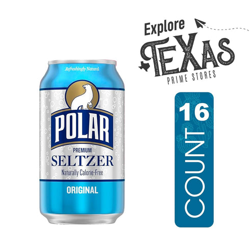 Polar Seltzer 16 Pack 12 oz of Original Premium Sparkling Water fl Can