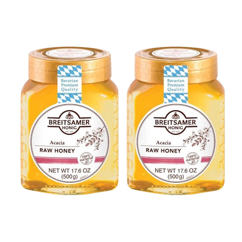 Breitsamer , Acacia Raw Honey, 17.6 oz (2 Pack)