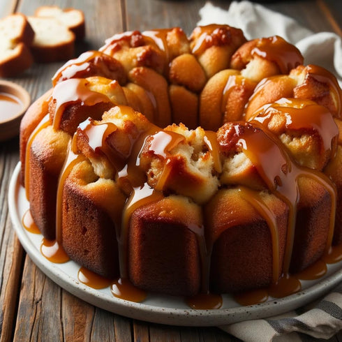 Rabbit Creek Monkey Bread Quick Bread Mix Easy To Make Monkey Bread Mix, Made in the USA, Cinnamon Caramel Pull Apart