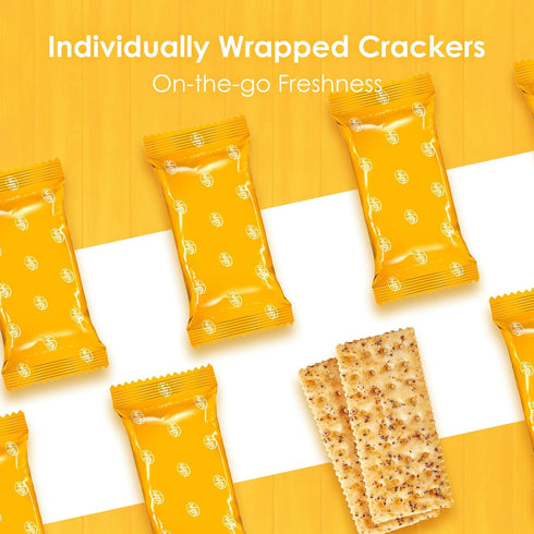 Pairing,14.1oz (400g) Packets Vloong Black Truffle and Prosciutto Soda Crackers with Chia Seeds and Quinoa, Savory