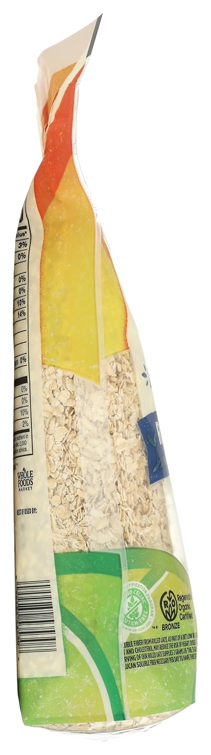 16 Whole Foods Market, Organic Quick Cook Rolled Oats, Ounce