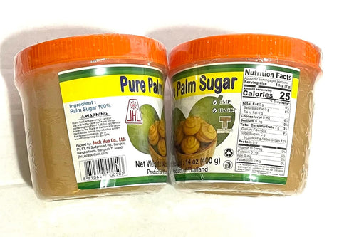 FOXCUP 100% 14 oz. (2 Packs) JHC Pure Palm Sugar Product of Thailand