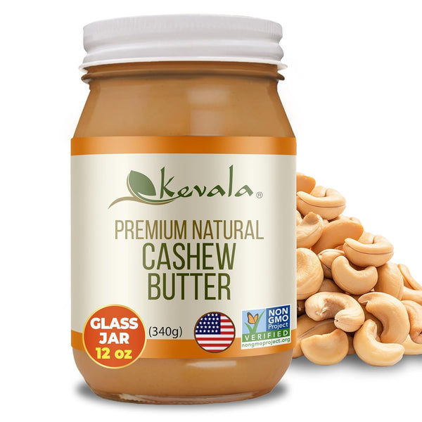 Kevala Cashew Butter - Spreadable Cream for Sandwiches Made with no Additives,