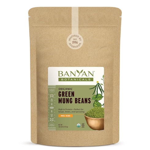 Banyan Botanicals Green Mung Beans Whole Organic Green Mung Beans for Cooking