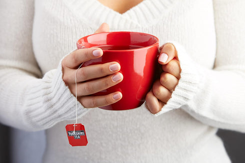 100 Count (Pack 1), 100 Yorkshire Tea, Red, Black Tea, String and Tagged Bags, of Refreshing, Satisfying, and Strong