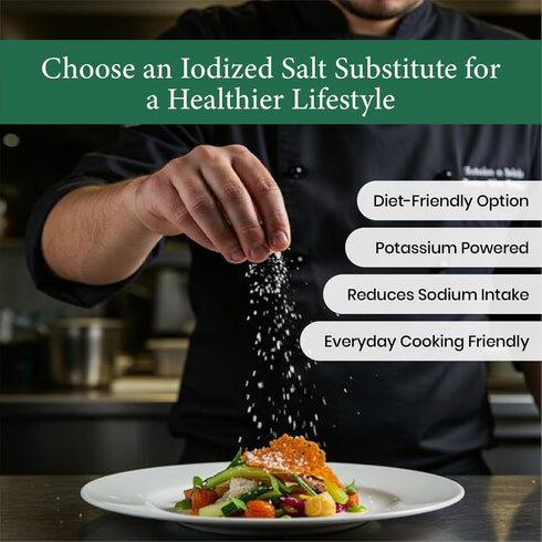 100% (1 (Pack 2) Pacific Pelican Iodized Salt Substitute | Sodium Free Salt | Fine Grain, Pure Rock Salt, Natural