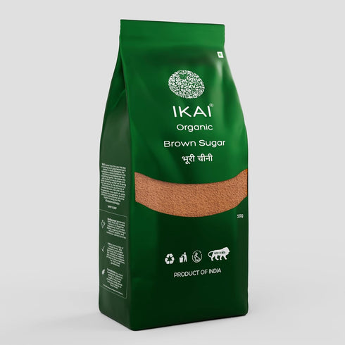 Packet) Pack) Pack) IKAI Organic Brown Sugar (Single + Himalayan Pink Salt (Single (Combo