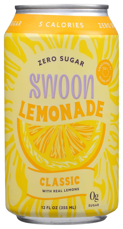 Swoon Classic Lemonade, Zero Sugar, Low Calories, Vegan Friendly, Kosher, Gluten Free &