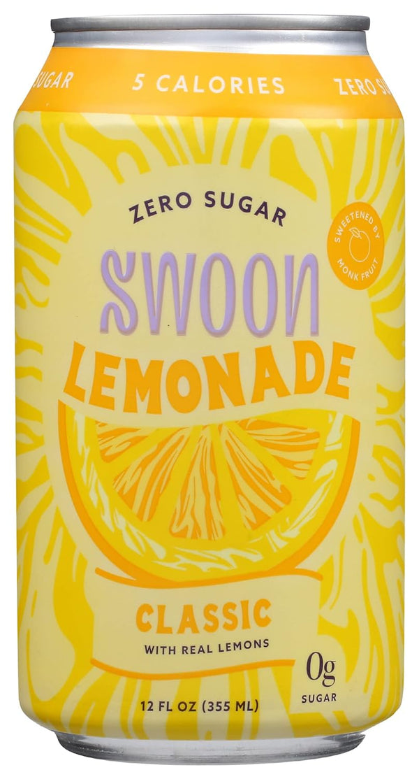Swoon Classic Lemonade, Zero Sugar, Low Calories, Vegan Friendly, Kosher, Gluten Free &