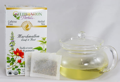 CELEBRATION HERBALS Organic Marshmallow Leaf & Root, 24 Bags, 0.02 Pound