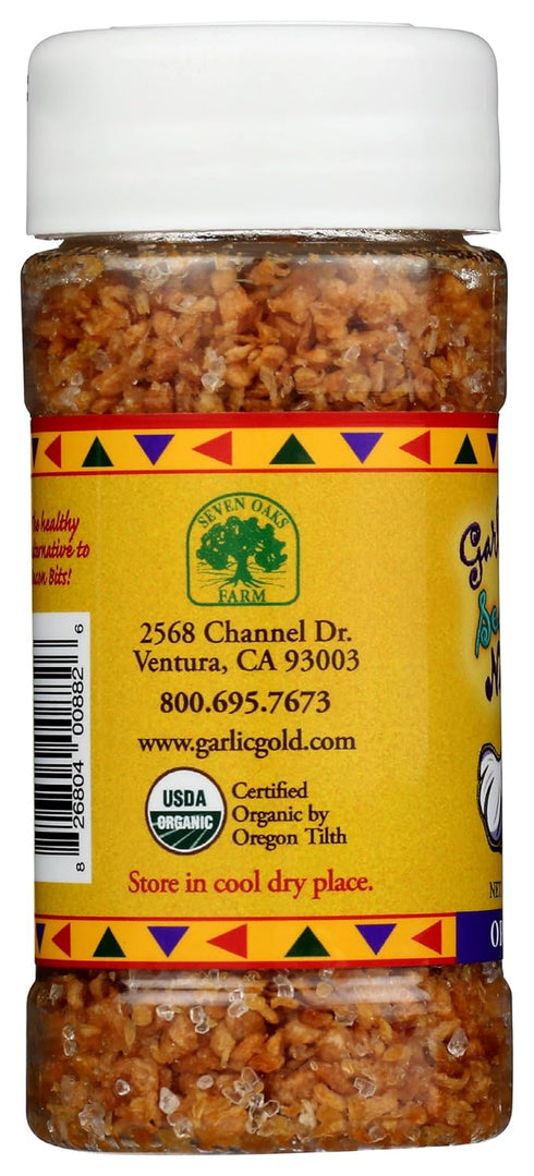 (2.3 oz 1 Pack) Garlic Gold Toasted Nuggets Organic Garlic Minced Nuggets with Sea Salt, Paleo, Vegan, Keto