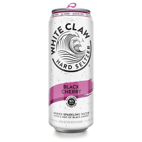 White Claw Seltzer Works 19.2 Black Cherry Hard Seltzer Sgl Can, FZ