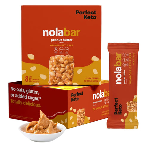 Perfect Keto Nola Bars | Gluten-Free Keto Granola Bars with Zero Added